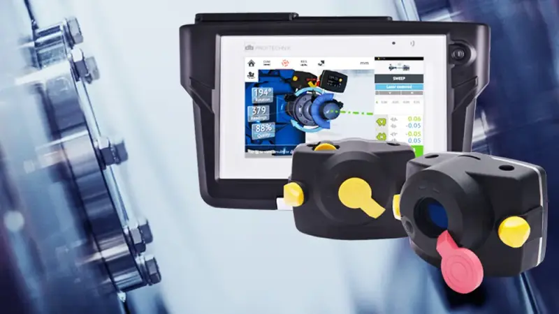 OPTALIGN touch laser shaft alignment tool by PRUFTECHNIK