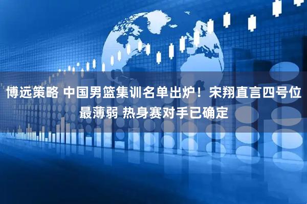 博远策略 中国男篮集训名单出炉！宋翔直言四号位最薄弱 热身赛对手已确定