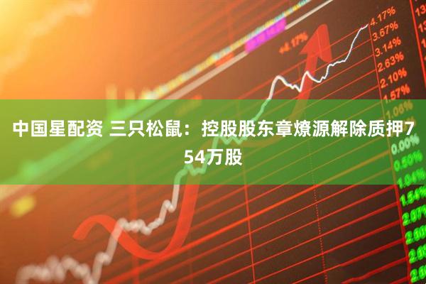 中国星配资 三只松鼠：控股股东章燎源解除质押754万股