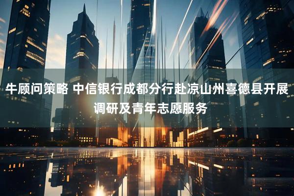 牛顾问策略 中信银行成都分行赴凉山州喜德县开展  调研及青年志愿服务